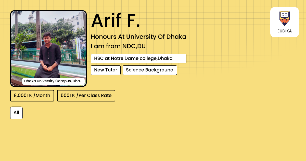 Arif F R Arif F. | All | Eudika