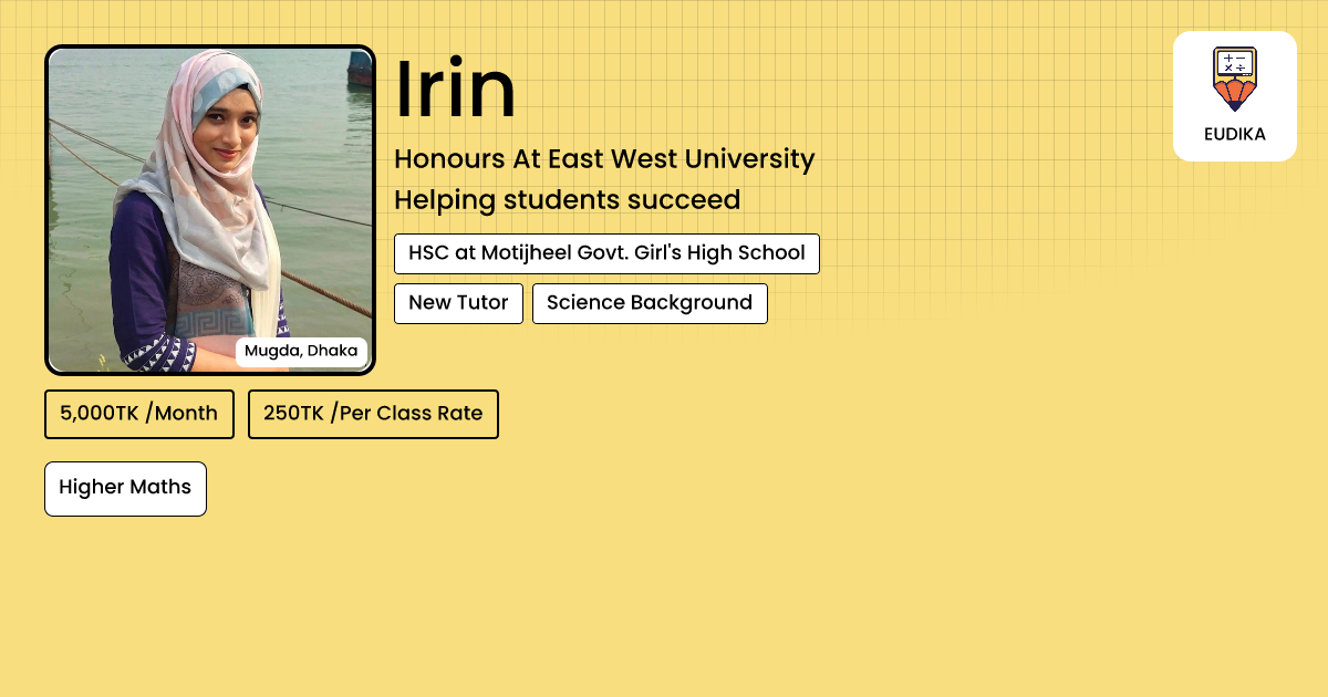 Irin Api Irin | Higher Maths | Eudika