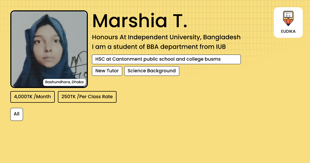 Marshia Marshia T. | All | Eudika