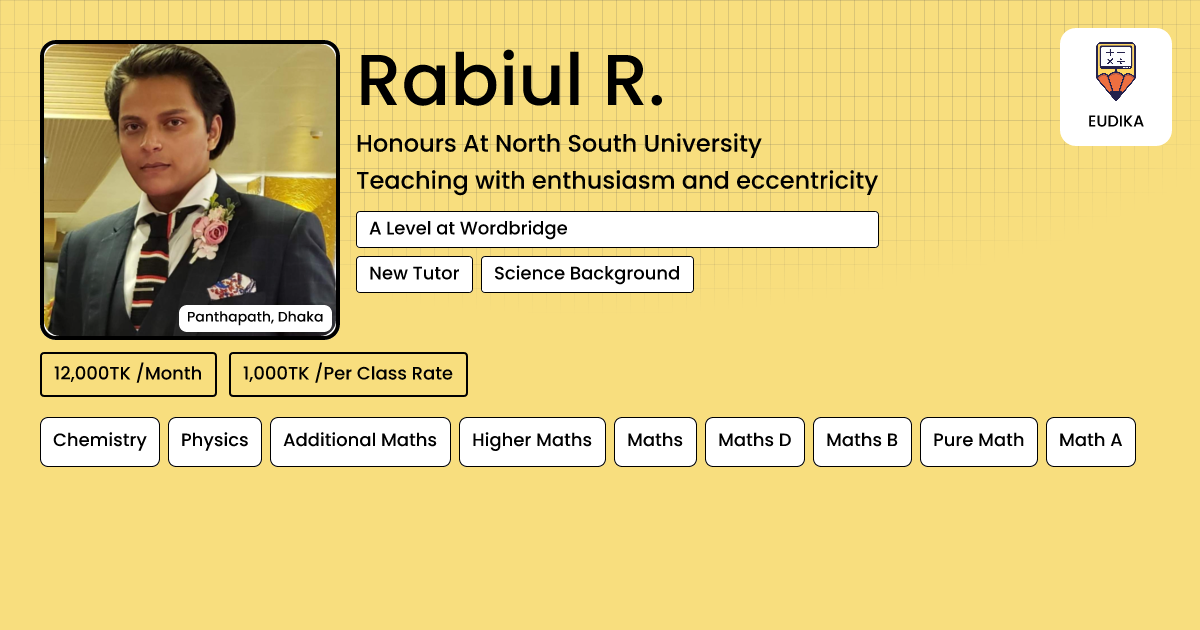 Rahil Bagheri Math Rabiul R. | Chemistry, Physics, Additional Maths, Higher Maths, Maths ...