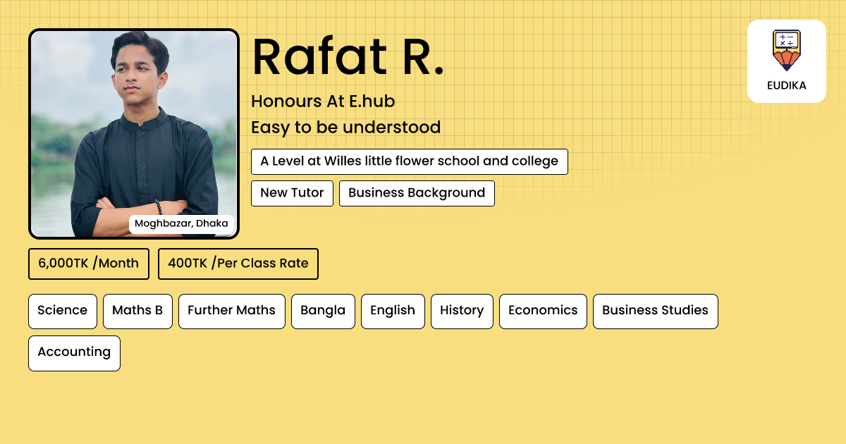 Rafath R Rafat R. | Science, Maths B, Further Maths, Bangla, English, History ...