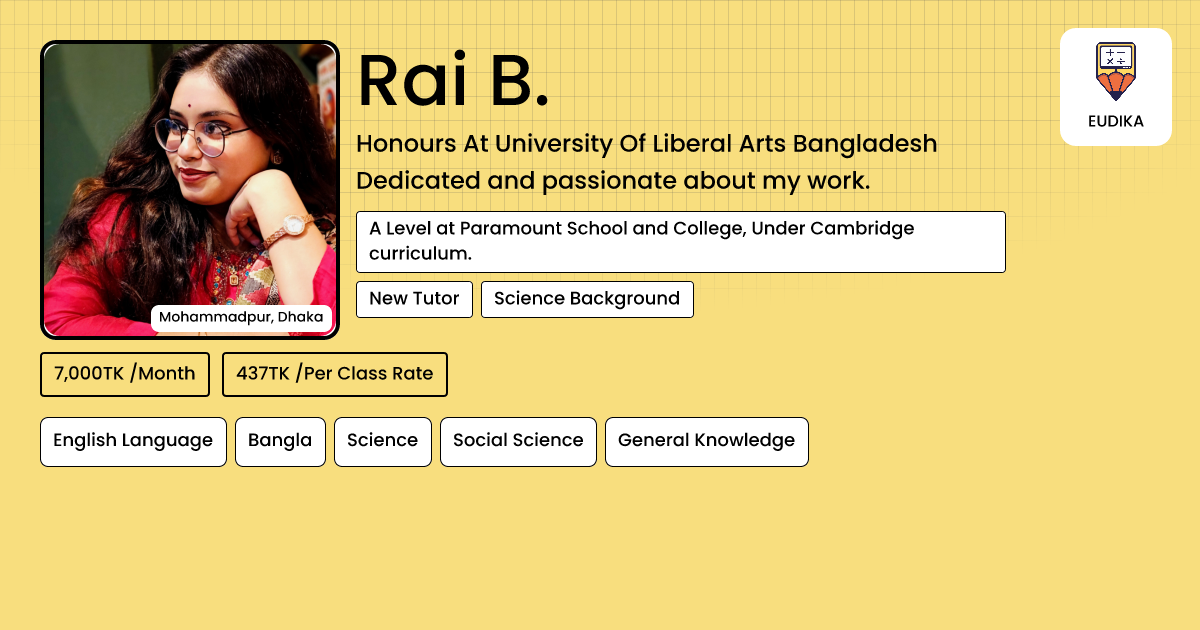 Rai Language Learning Rai B. | English Language, Bangla, Science, Social Science , General ...
