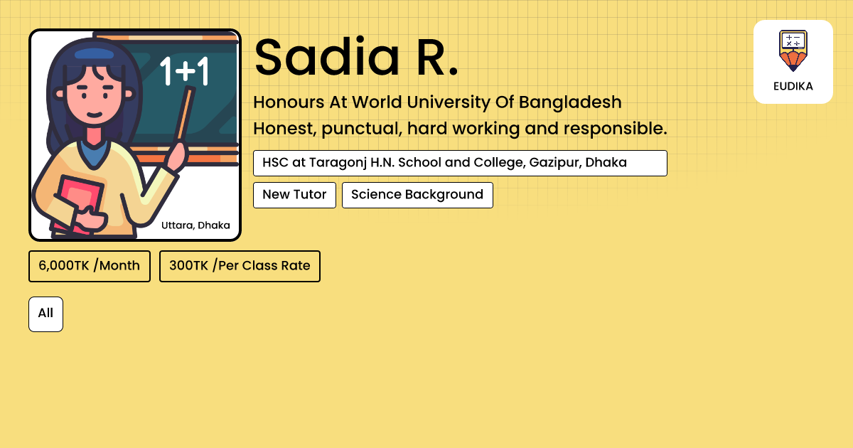 Sadia Rma Sadia R. | All | Eudika