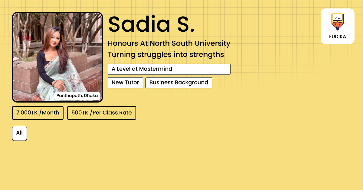 Sadia Rma Sadia S. | All | Eudika