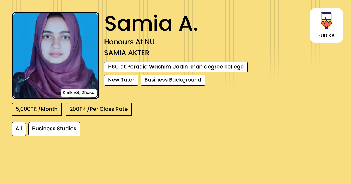 Api Samia Kch Samia A. | All, Business Studies | Eudika